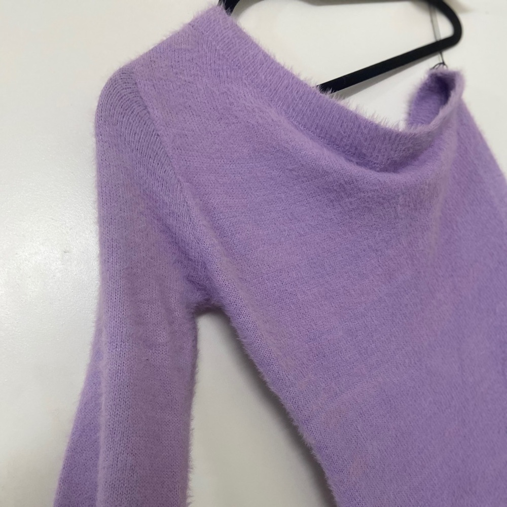 Lavender One Long Sleeve Midi dress